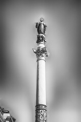 Canvas Print - Column of the Immaculate Conception, located in central Rome, Italy