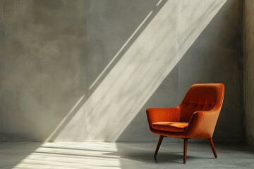 Poster - Elegant Armchair minimalist. House decor style. Generate Ai