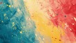 This abstract background pattern features a mix of particle nostalgia colors like Red Crayola, Naples Yellow, and Oxford Blue.