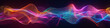 Vibrant Abstract Wavy Lines On Dark Background - Colorful Digital Wallpaper