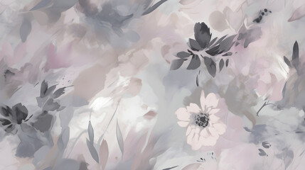 Wall Mural - soft light abstract floral background wallpaper pattern