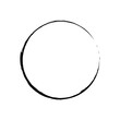 black circle marker isolated on white background. Marker circle hand drawn. Circle shape icon vector geometry symbol for creative graphic design element in a flat color pictogram. EPS file 347.