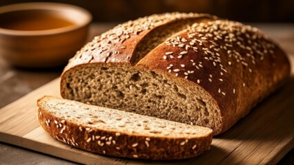 Poster -  Warmly baked bread inviting and fresh