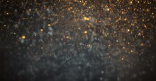 Falling Gold Lights Gala Texture Gold Abstract Sparkle Dust Particles Light Dark Pattern Gold Overlay Bokeh