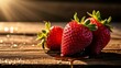  Fresh strawberries ready to be savored