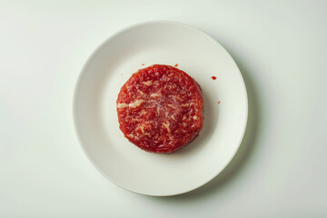 Wall Mural - traditional hamburger steak on the table