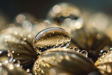 Macro image of grain, concept of gardening, agriculture, grain business
