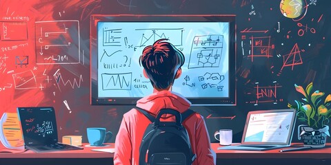 Poster - Dedicated Student Captivated by Interactive Explainer Video on Complex Mathematical Concepts Immersed in Digitally Enhanced Learning Environment
