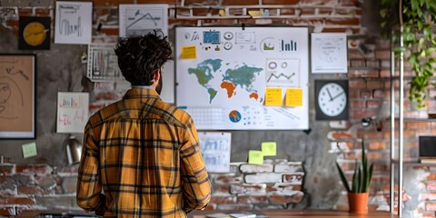 Poster - Entrepreneur Attending Online Marketing Course Strategizing for Startup with New Skills Learned