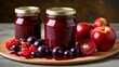  Homemade jam fresh fruit and a hint of summer sweetness