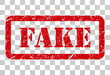 Fake stamp symbol, label sticker sign button, text banner vector illustration