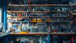 © Гамбит - Well-Equipped Workshop with Tools and Equipment for DIY Projects, AI Generation