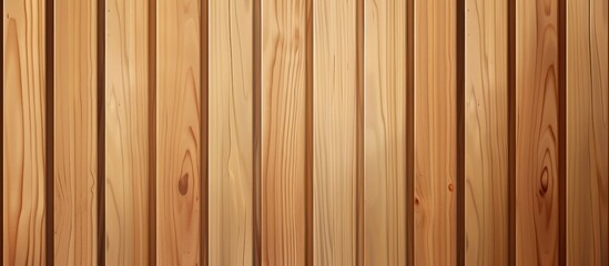 Poster - Detailed view of a wooden wall with a light brown stain, showcasing the texture and color of the material