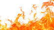 © Nasim - Beautiful bright fire flames on white background ,Set with beautiful bright fire flames on white background ,fire abstract red orange and yellow heat energy Burning fuel at night