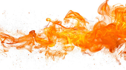 Wall Mural - Fire flames isolated on white background. Abstract fire flames for background ,Fire flames isolated on white background. Abstract fire flames for background,Vibrant illustration of dynamic fire flames