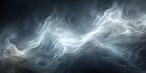 Wall Mural - Ethereal and Mysterious Fog Swirls Gracefully Capturing the Fluid Beauty of Nature in a Single Moment