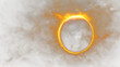 Eclipse Phenomenon with Stunning Solar Halo