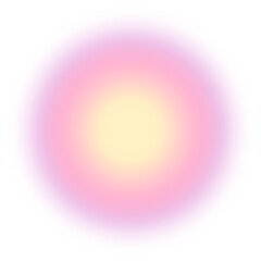 Wall Mural - blur gradient circle shape in yellow,pink and purple color, y2k style element for social post, banne