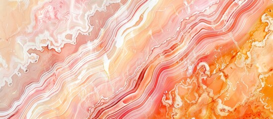 Poster - Close-up view of a vibrant patterned marble slab, suitable for interior and exterior decoration and surface background