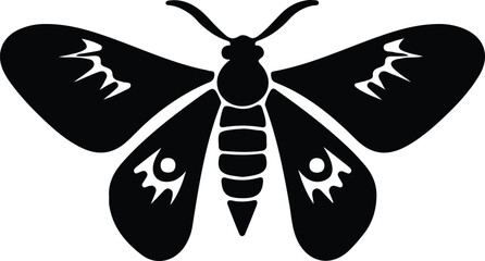 Sticker - moth silhouette