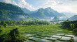 Indonesian Rice Terraces: Mountainside Agriculture and Rural Landscape