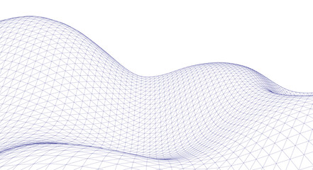 Poster - abstract wave background