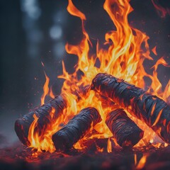 Wall Mural - campfire