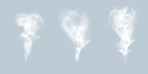 Poster - White vector smoke, cloudy, fog background PNG effect. Fog or smoke isolated on transparent background with overlay effect. Vector	
