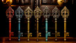 Assorted vintage ornate brass keys