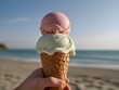 Beach , ice cream