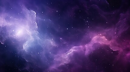 a stunning cosmic scene showcasing a purple and blue space teeming with countless stars and celestia