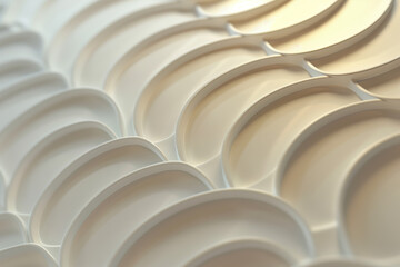 Poster - An abstract 3d pattern. Minimalist waves. Background image. Created with Generative AI technology.