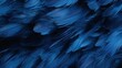 Detailed view of dark blue feathers from a blue bird up close. Generative AI