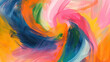 Whirlwind of Hues: Dynamic Abstract Painting with Swirling Vivid Colors for Energetic and Inspiring Artwork