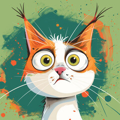 Wall Mural - Cat illustration