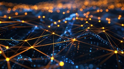 Poster - digital background, network, technological processes,storages, science,