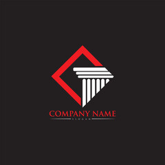 Poster - C lawyer logo design inspiration. Vector letter template design for brand.