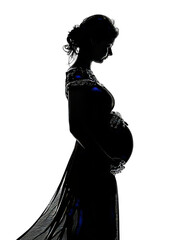 Poster - Silhouette Pregnant Woman