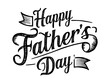 Happy father's day  lettering typography
