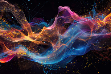 Poster - A colorful, swirling mass of light and color