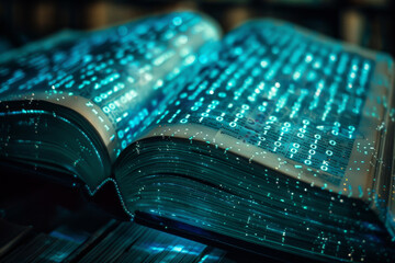 Poster - A book with a blue cover and blue text. The text is in a foreign language