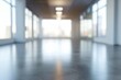 © Sunny - Defocused blurred empty open space office interior