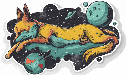 Wall Mural - Fox Sticker