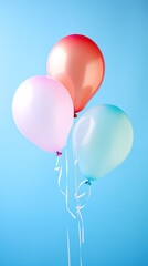 Wall Mural - Colorful balloon decoration for birthday celebration