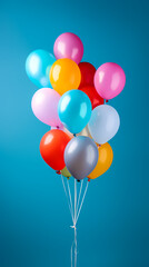 Wall Mural - Colorful balloon decoration for birthday celebration