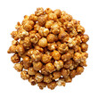 Pile of cheese popcorn on transparent background