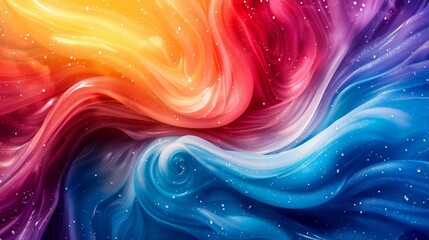 Wall Mural - Abstract Colorful Swirl Pattern