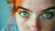 Unique Person with Vibrant Hair Colors and Heterochromatic Eyes