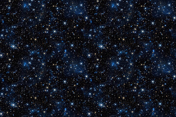 mystical galaxy seamless pattern with nebula motifs