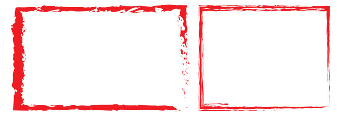 Poster - Grunge frames. Black brush stroke element. 11:11